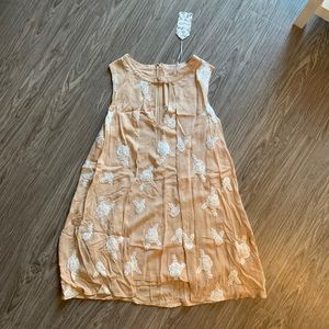 Free people dupe sleeveless floral shift dress